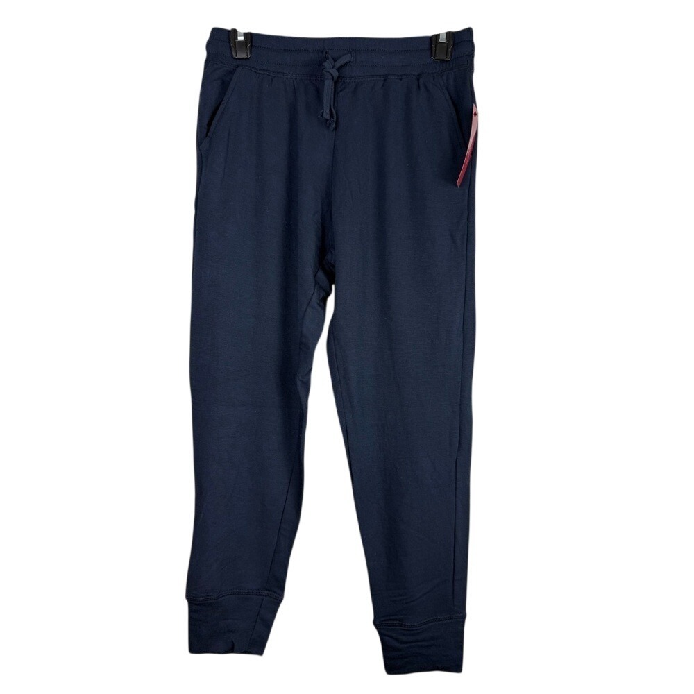 Carbon38 Navy‎ Modal Fleece Joggers Sweatpants Small YD862 Athleisure Loungewear